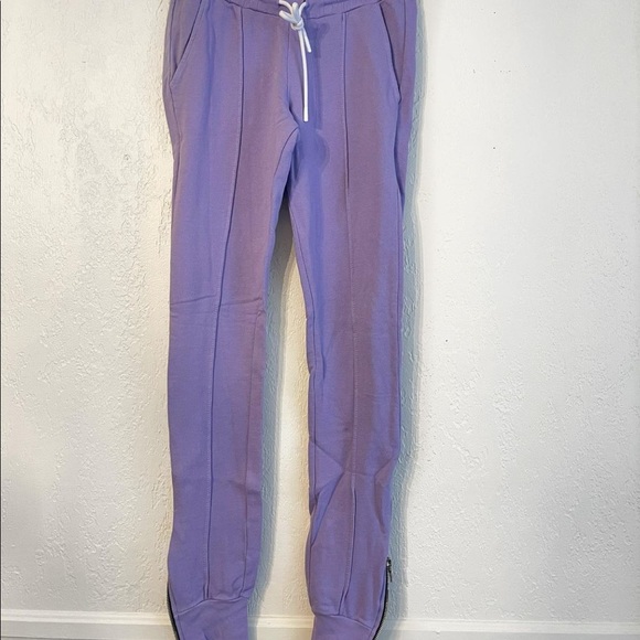 Cotton Citizen Milan Zip joggers • purple lilac lavender - Picture 6 of 8
